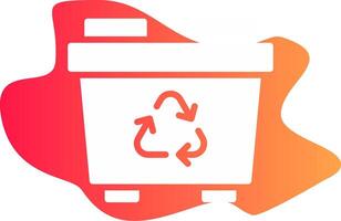 Recycling Bin Creative Icon Design vector