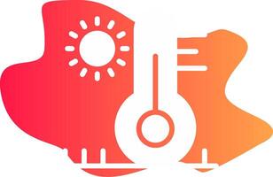 High Temperature Creative Icon Design vector