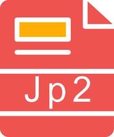 JP2 Creative Icon Design vector