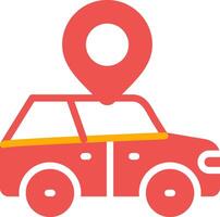 Car Location Creative Icon Design vector