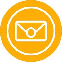 Circle Envelope Creative Icon Design vector