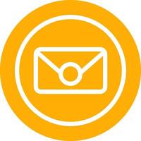 Circle Envelope Creative Icon Design vector