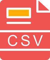 CSV Creative Icon Design vector