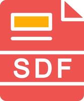 SDF Creative Icon Design vector