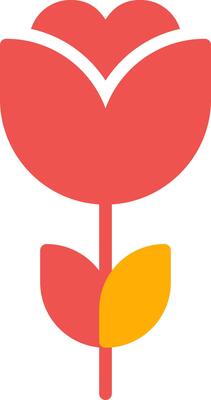 Flower Tulip Creative Icon Design