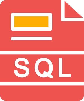SQL Creative Icon Design vector
