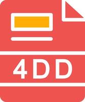 4DD Creative Icon Design vector