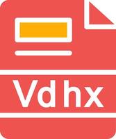 vdhx creativo icono diseño vector