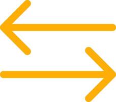 Double Arrow Creative Icon Design vector