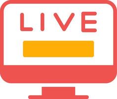 Live TV Creative Icon Design vector