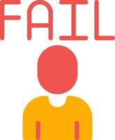 Fail Creative Icon Design vector
