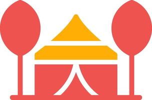 Tent Creative Icon Design vector