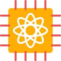 Quantum Computer Creative Icon Design vector