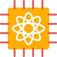 Quantum Computer Creative Icon Design vector