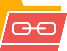 Link Folder Creative Icon Design vector