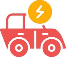 Electric Car Creative Icon Design vector