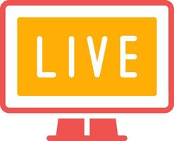 Live Streaming Creative Icon Design vector