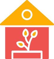 Greenhouse Creative Icon Design vector