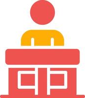 Receptionist Creative Icon Design vector