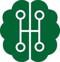 Humanoid Robot Creative Icon Design vector