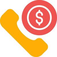 Phone Call Creative Icon Design vector