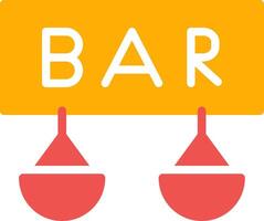 Bar Creative Icon Design vector