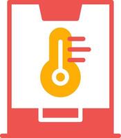 Smart Temperature Creative Icon Design vector