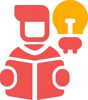 Self Learning Creative Icon Design vector