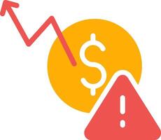 Macroeconomic Risk Creative Icon Design vector