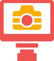 Lcd Camera Creative Icon Design vector