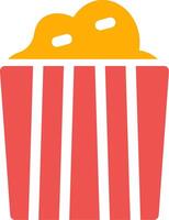 Popcorn Creative Icon Design vector