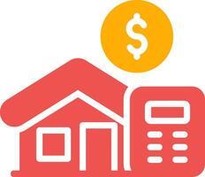 Home Loan Calculator Creative Icon Design vector