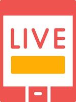 Live Stream Creative Icon Design vector