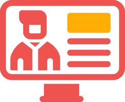 Online Lecture Creative Icon Design vector