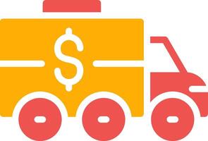 Bank Truck Creative Icon Design vector