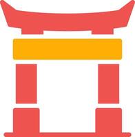 diseño de icono creativo de puerta torii vector