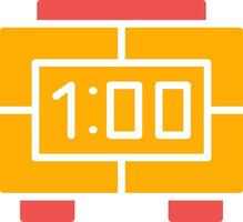 Digital Clock Creative Icon Design vector