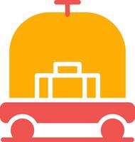 Hotel Trolley Creative Icon Design vector