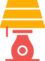 Table Lamp Creative Icon Design vector