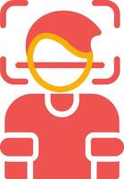 Face Scanner Creative Icon Design vector