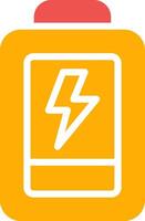 Low Battery Creative Icon Design vector