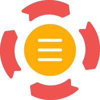 Circle Arrow Process Creative Icon Design vector