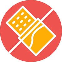 No Chocolate Creative Icon Design vector