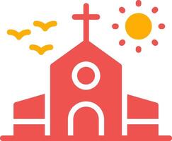 diseño de icono creativo de iglesia vector