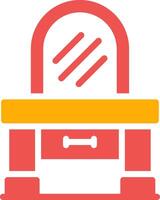 Dressing Table Creative Icon Design vector