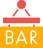 Bar Sign Board Creative Icon Design vector