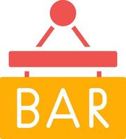 Bar Sign Board Creative Icon Design vector