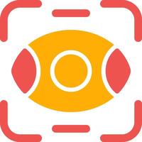 Eye Scanner Creative Icon Design vector