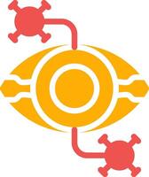 Eye Disease Creative Icon Design vector