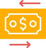 diseño de icono creativo de transferencia de dinero vector